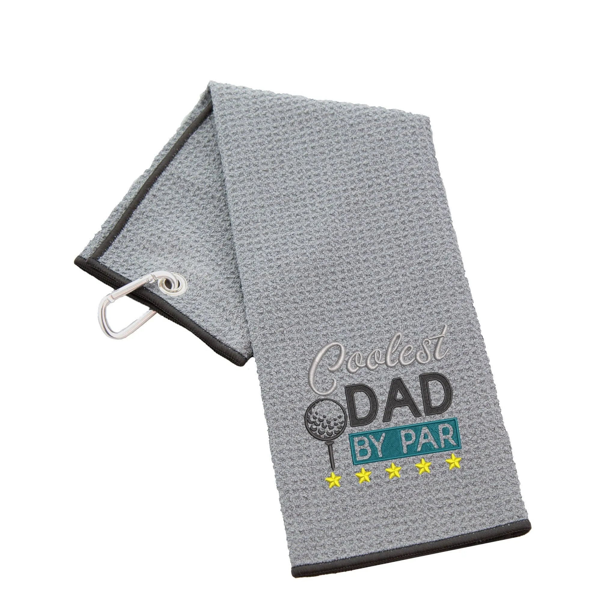 Coolest Dad By Par Novelty Golf Towel