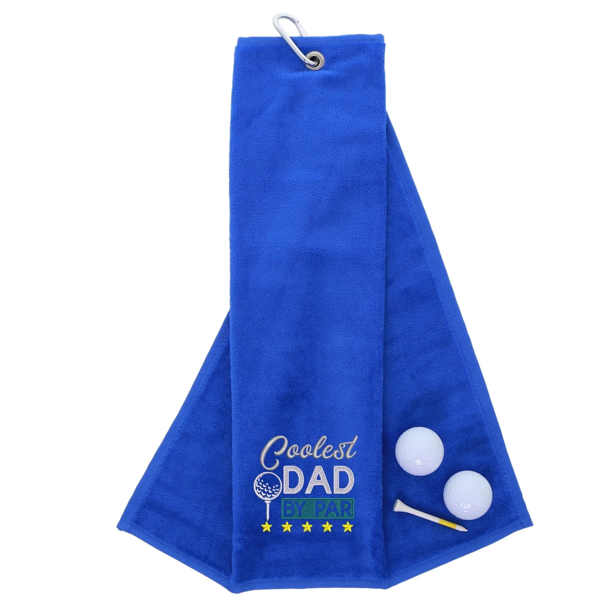 Coolest Dad By Par Novelty Golf Towel
