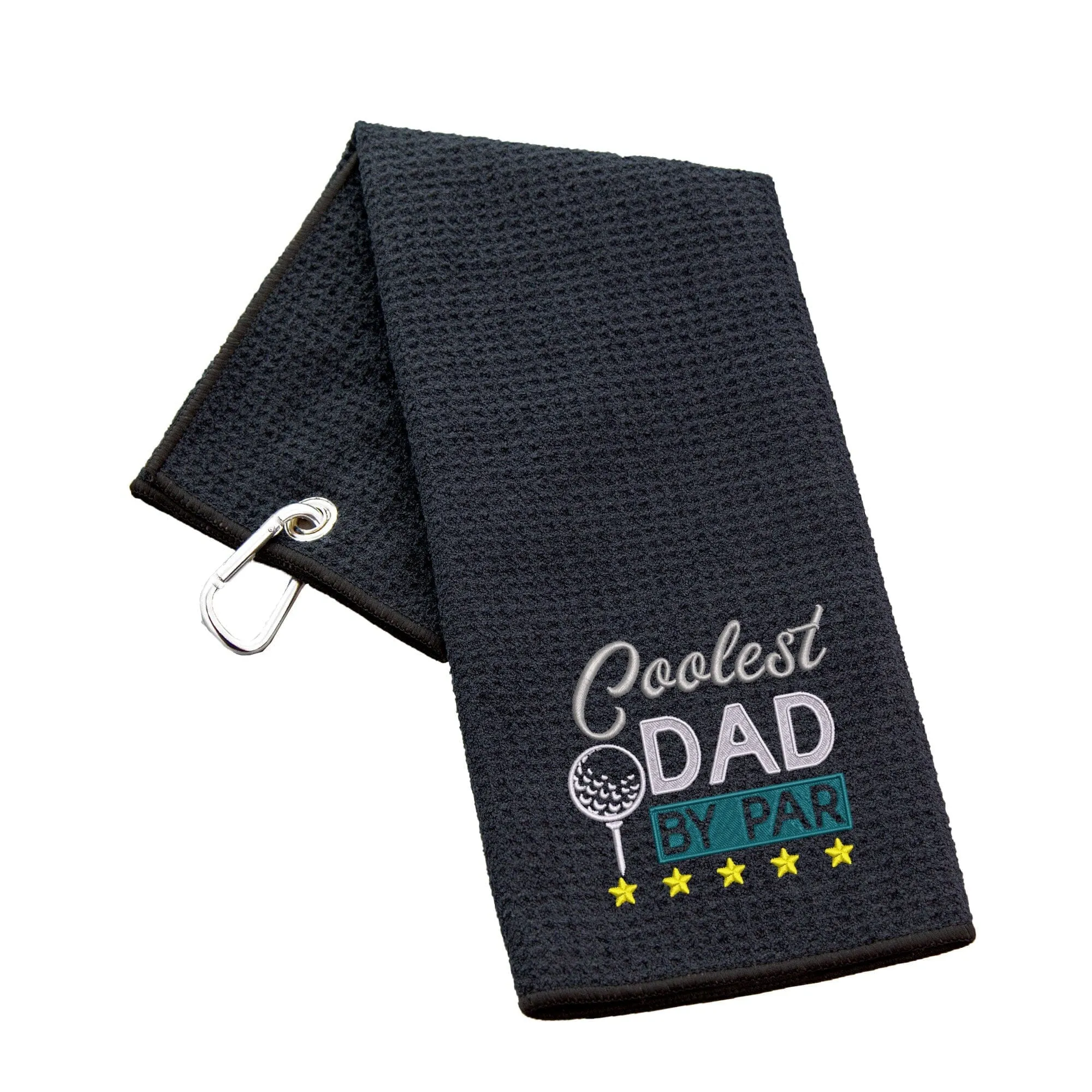 Coolest Dad By Par Novelty Golf Towel