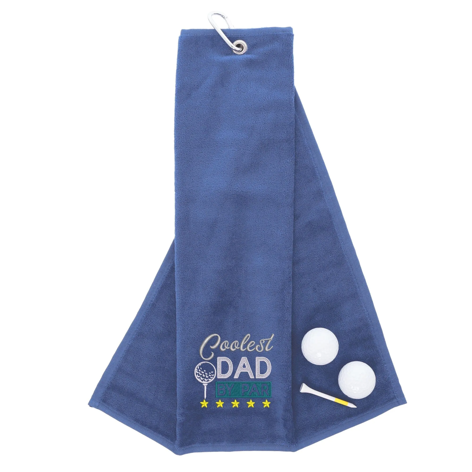 Coolest Dad By Par Novelty Golf Towel