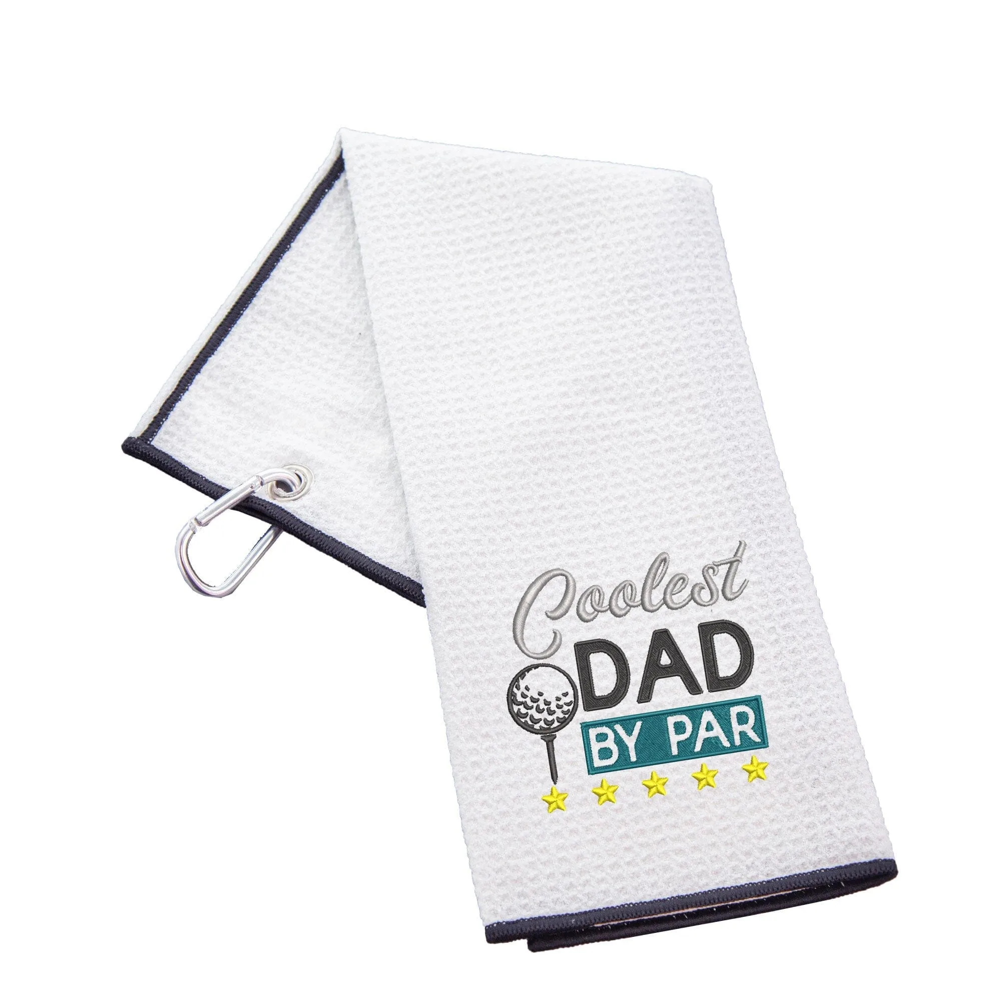 Coolest Dad By Par Novelty Golf Towel