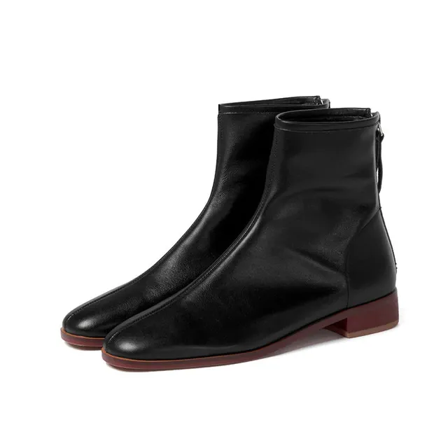 USS Shoes Yatra Women's Leather Black Boots